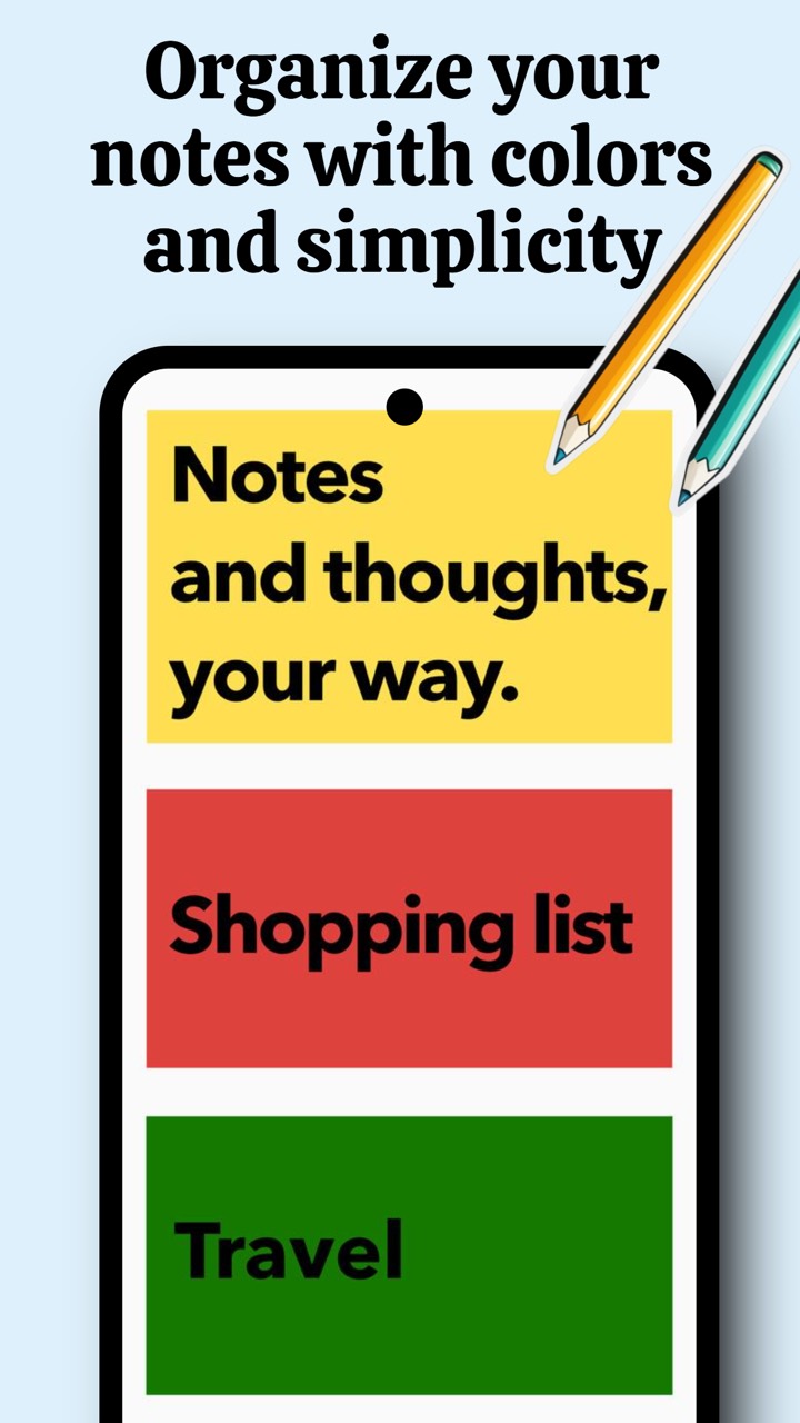 Colorful organized notes in Swally