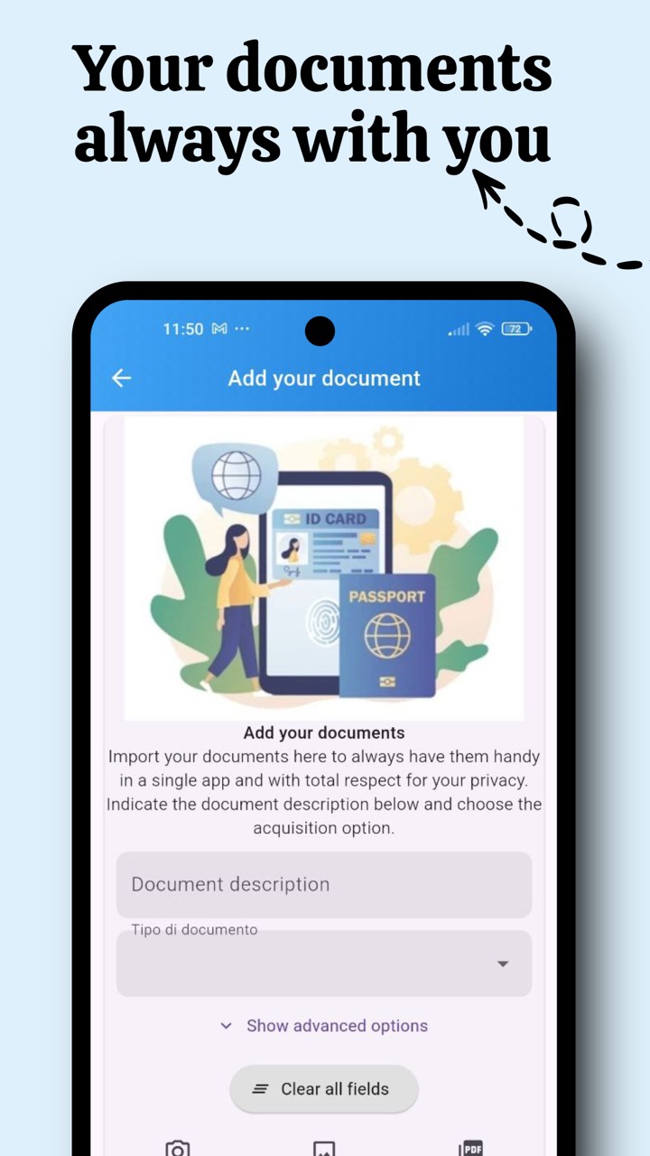 Adding a document in Swally